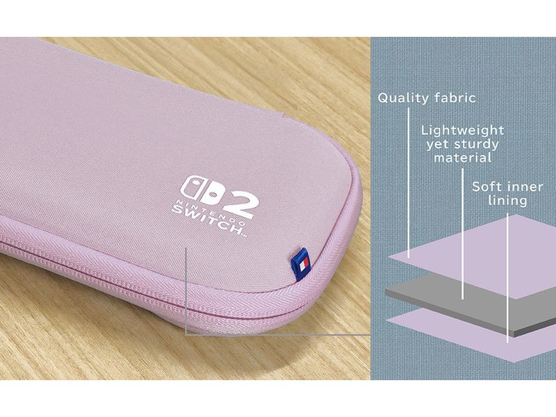 Hori Nintendo Switch 2 Tough Pouch - Lavender