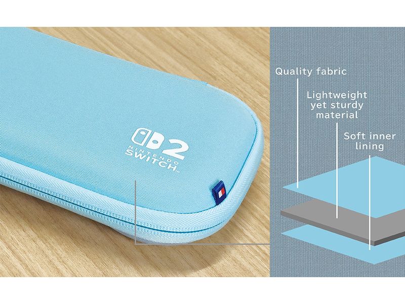 Hori Nintendo Switch 2 Tough Pouch – Light Blue