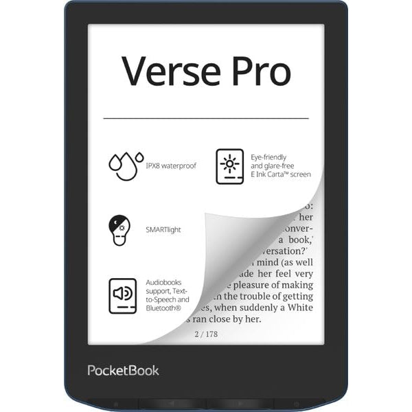 PocketBook E-Book Reader Verse Pro Azure Blue