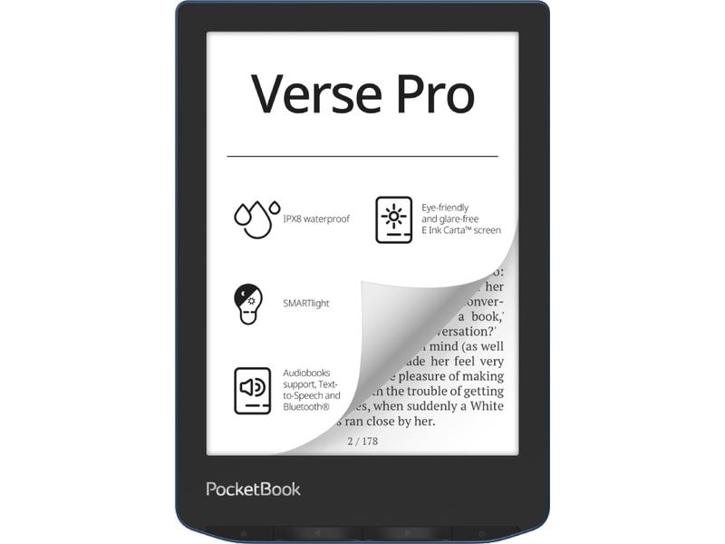 PocketBook E-Book Reader Verse Pro Azure Blue