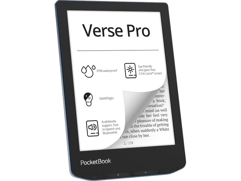 PocketBook E-Book Reader Verse Pro Azure Blue