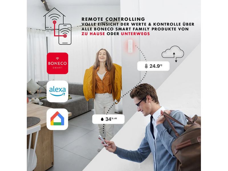 Boneco Temperatur- und Feuchtigkeitssensor X50 SMART