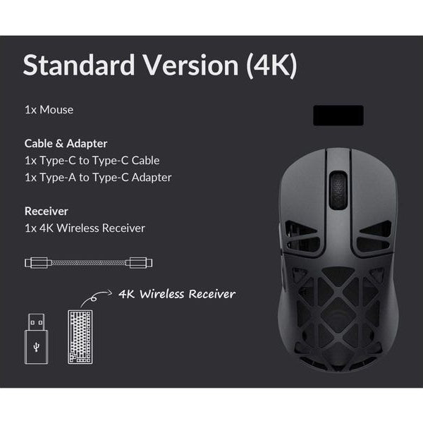 Keychron Gaming-Maus M3 Mini Wireless 4000 Hz Metal Edition