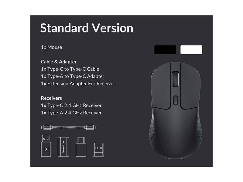 Keychron Gaming-Maus M3 Wireless White