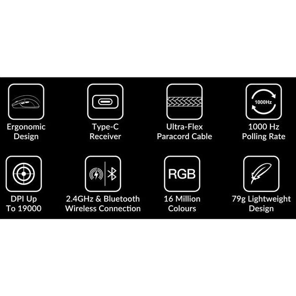 Keychron Gaming-Maus M3 Wireless Black