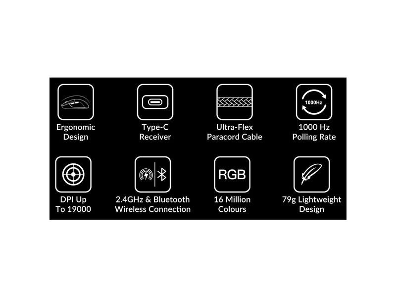 Keychron Gaming-Maus M3 Wireless Black