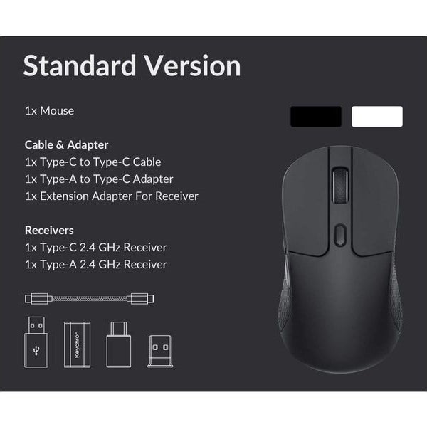 Keychron Gaming-Maus M3 Wireless Black