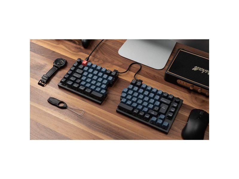 Keychron Gaming-Tastatur Q11 Black QMK Red Switch