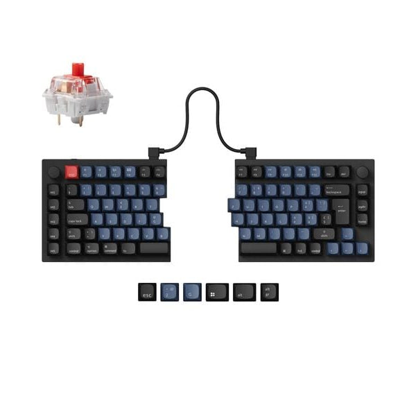 Keychron Gaming-Tastatur Q11 Black QMK Red Switch