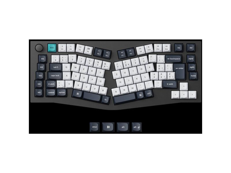 Keychron Gaming-Tastatur Q10 Max Black QMK Red Switch