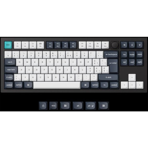 Keychron Gaming-Tastatur Q3 Max Black QMK Brown Switch