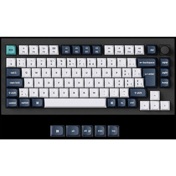 Keychron Gaming-Tastatur Q1 Max Black QMK Red Switch