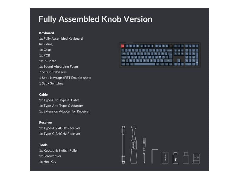 Keychron Gaming-Tastatur V6 Max Black Brown Switch