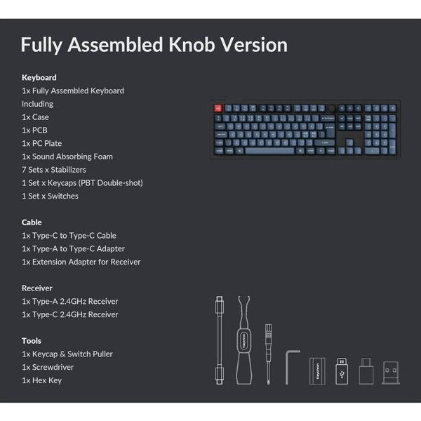 Keychron Gaming-Tastatur V6 Max Black Red Switch