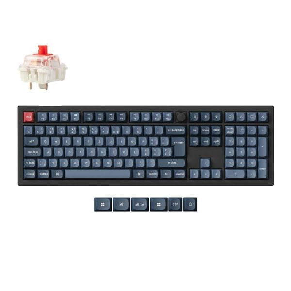 Keychron Gaming-Tastatur V6 Max Black Red Switch
