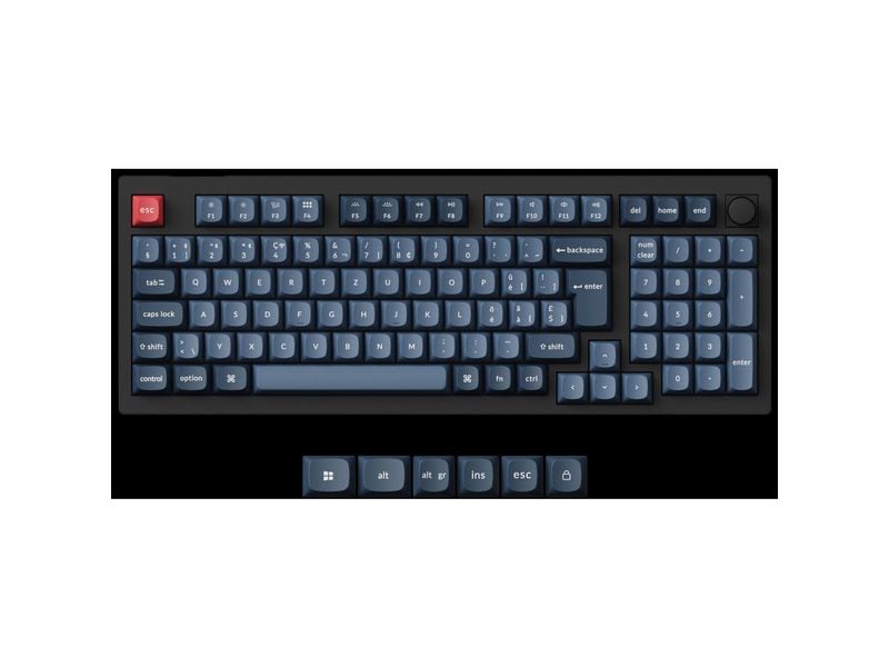 Keychron Gaming-Tastatur V5 Max Black Brown Switch