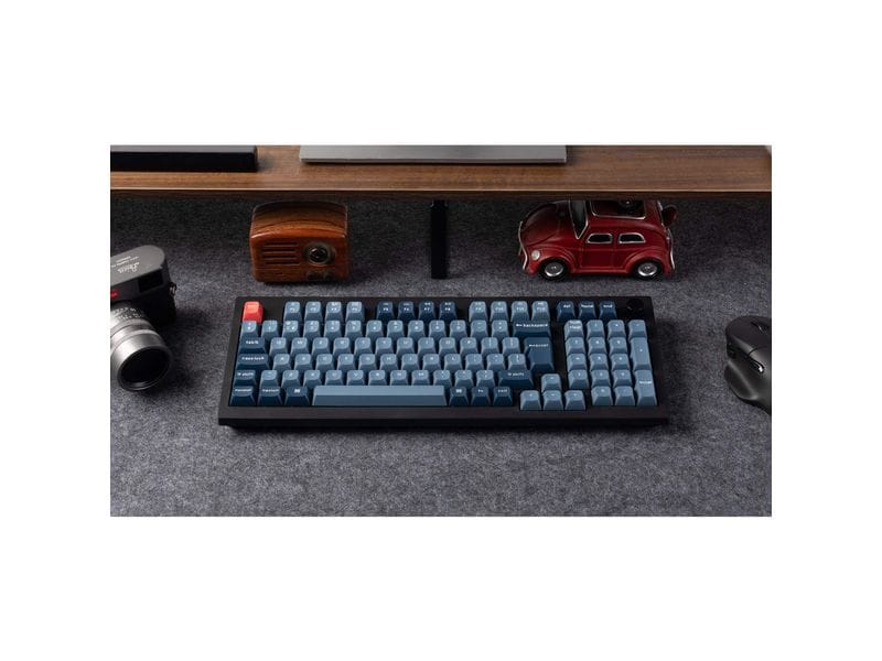 Keychron Gaming-Tastatur V5 Max Black Red Switch