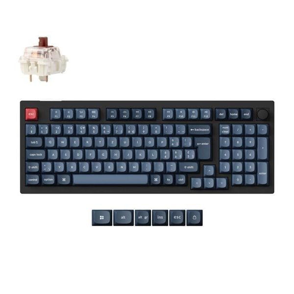 Keychron Gaming-Tastatur V5 Max Black Brown Switch
