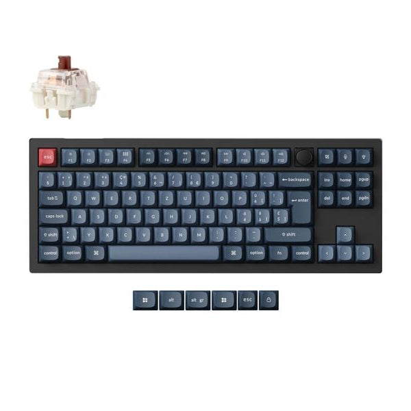 Keychron Gaming-Tastatur V3 Max Black Brown Switch