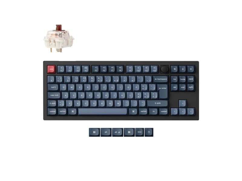 Keychron Gaming-Tastatur V3 Max Black Brown Switch