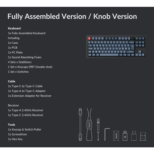 Keychron Gaming-Tastatur V3 Max Black Red Switch