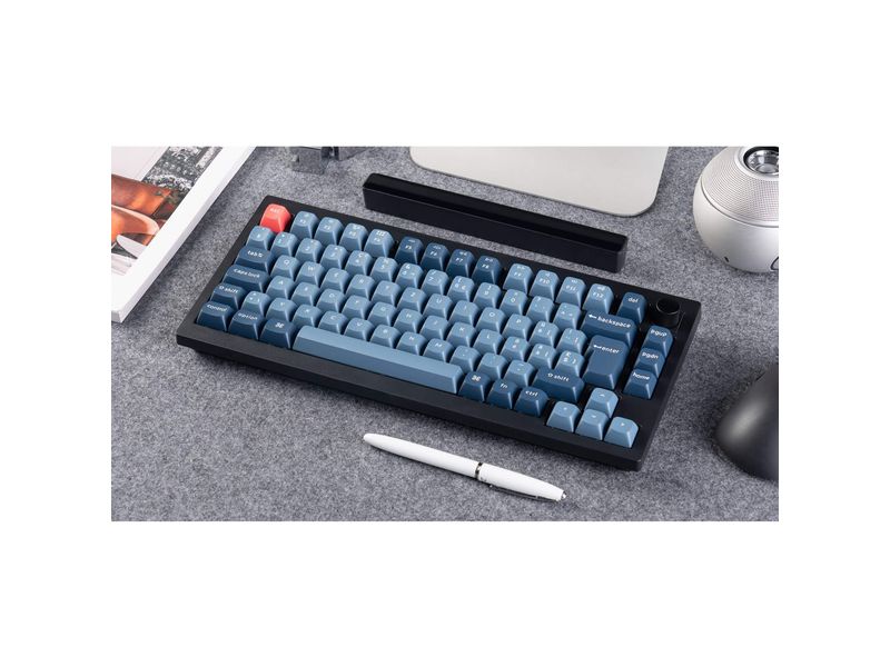 Keychron Gaming-Tastatur V1 Max Black Red Switch
