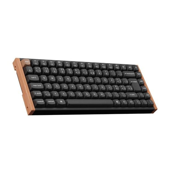 Keychron Gaming-Tastatur K2 HE Black Wood Magnetic Switch