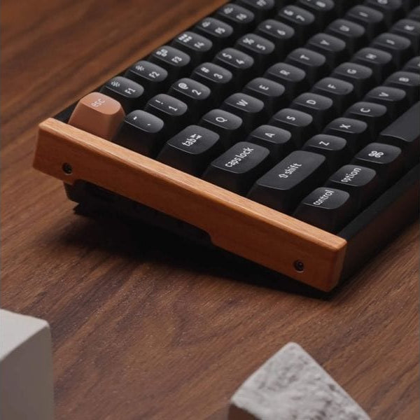 Keychron Gaming-Tastatur K2 HE Black Wood Magnetic Switch