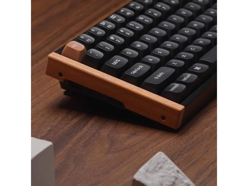 Keychron Gaming-Tastatur K2 HE Black Wood Magnetic Switch