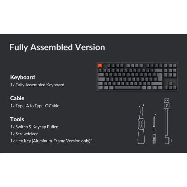 Keychron Gaming-Tastatur K8 QMK Version 2 Red Switch