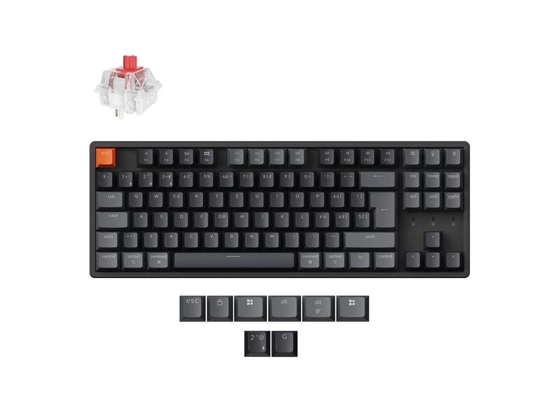 Keychron Gaming-Tastatur K8 QMK Version 2 Red Switch