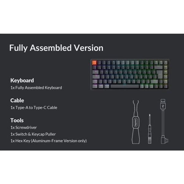 Keychron Gaming-Tastatur K2 QMK Version 3 Brown Switch