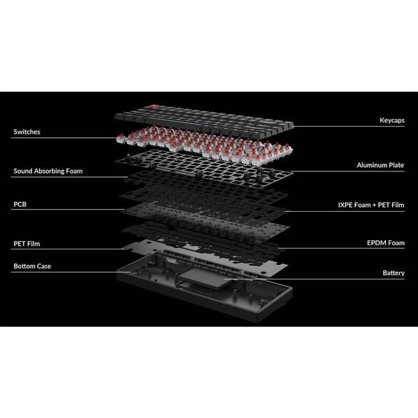 Keychron Gaming-Tastatur K2 QMK Version 3 Brown Switch