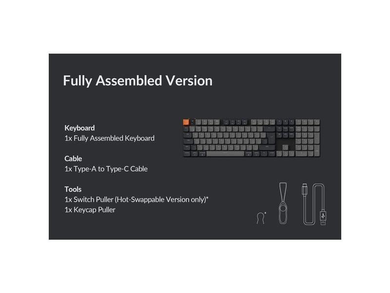 Keychron Gaming-Tastatur K5 QMK Version 2 Red Switch