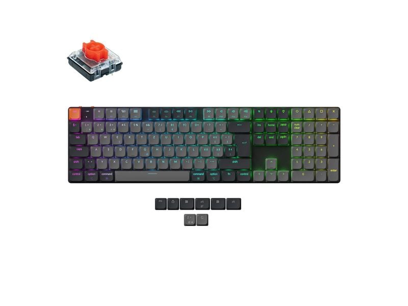 Keychron Gaming-Tastatur K5 QMK Version 2 Red Switch