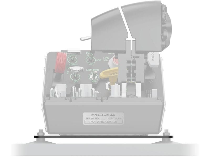 MOZA Racing Add-On Flight Base Montage-Adapter Schwarz