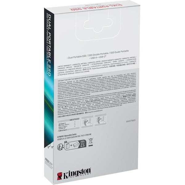 Kingston Externe SSD Dual Portable 512 GB