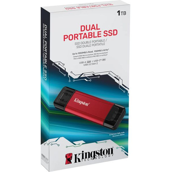 Kingston Externe SSD Dual Portable 1000 GB