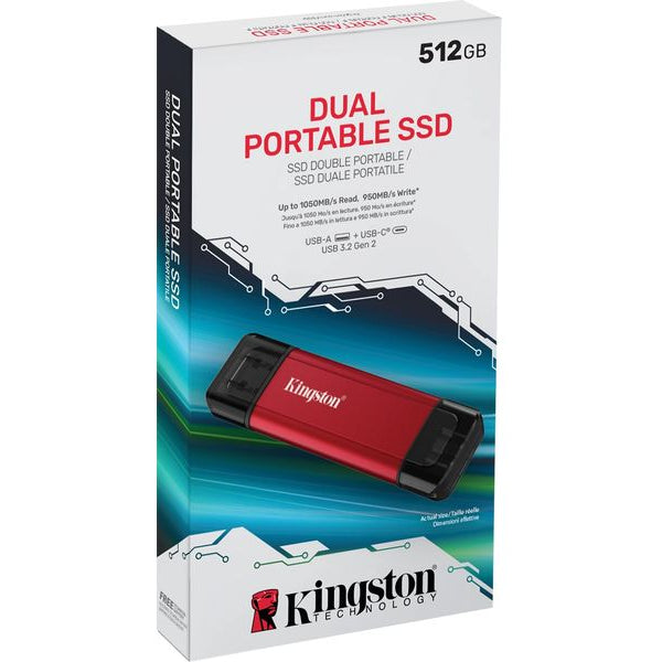 Kingston Externe SSD Dual Portable 512 GB