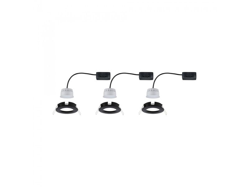 Paulmann Einbauleuchte Nova Starr Basisset, Schwarz