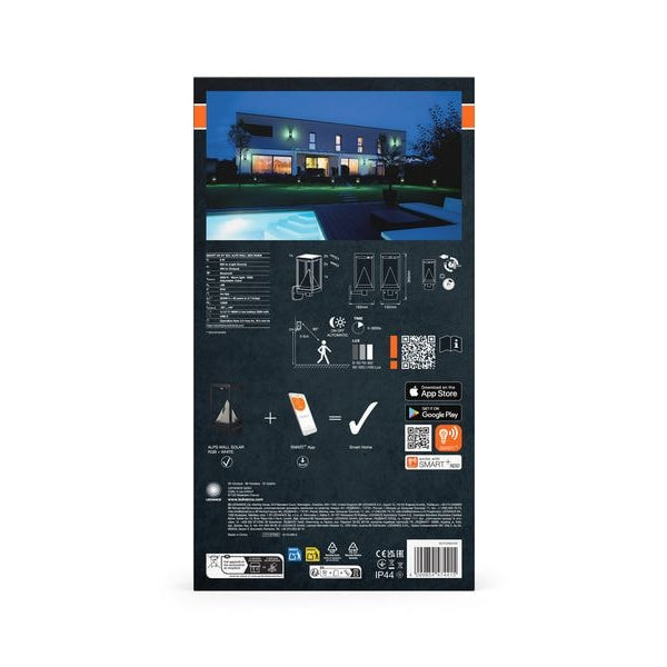 OSRAM Outdoor Wandleuchte SMART+ Solar Alps RGB + W