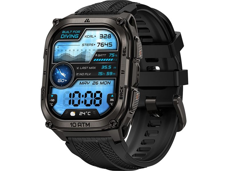 Kospet Smartwatch Tank M4 Schwarz