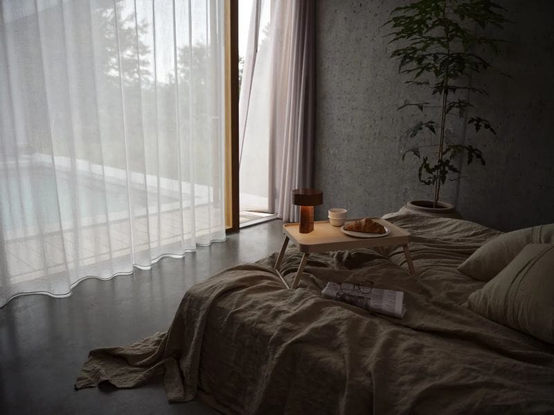 Zone Denmark Tischleuchte Oblong Braun