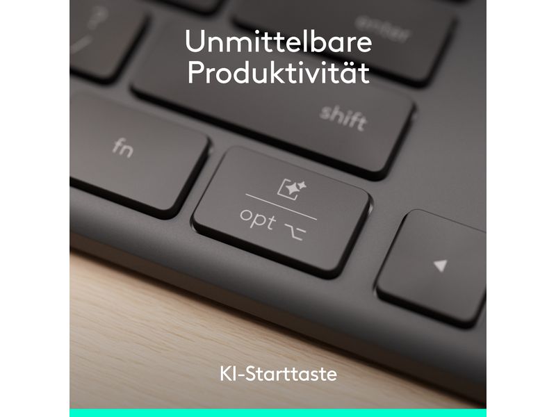 Logitech Tastatur Slim Solar+ K980 Business CH-Layout