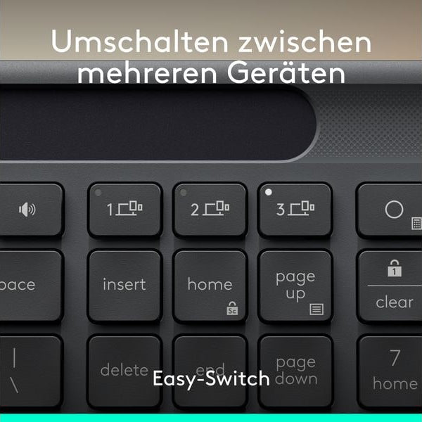Logitech Tastatur Slim Solar+ K980 Business CH-Layout