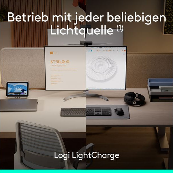 Logitech Tastatur Slim Solar+ K980 Business CH-Layout