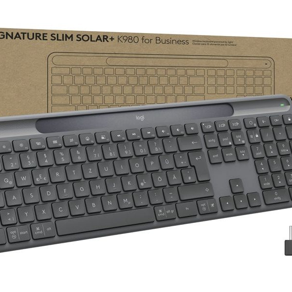 Logitech Tastatur Slim Solar+ K980 Business CH-Layout