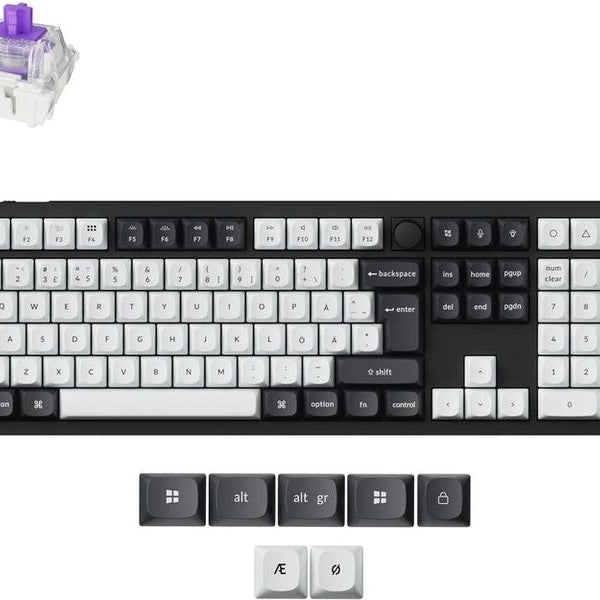 Keychron Gaming-Tastatur Q6 HE Carbon Black QMK Magnetic Switch