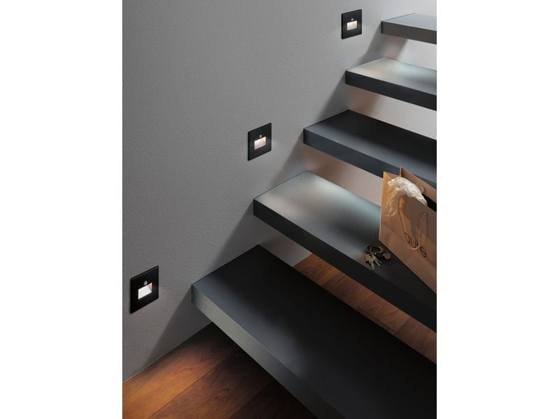 Paulmann LED Wandeinbauleuchte Edge Schwarz matt