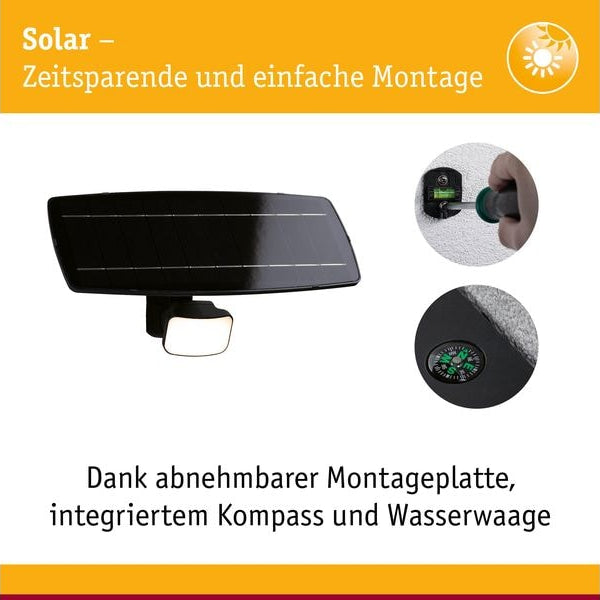 Paulmann Solar Fluter Flotas inkl. Bewegungsmelder IP65 3000K 700 lm